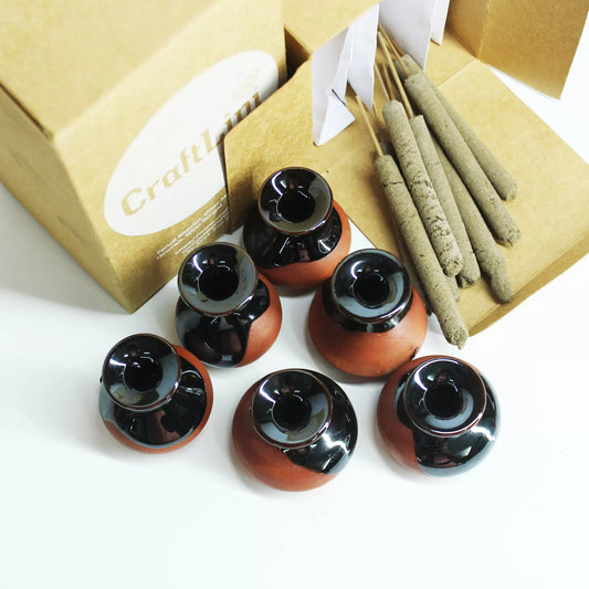 Handi Incense Stick Stand + Pure Dhuna Sticks