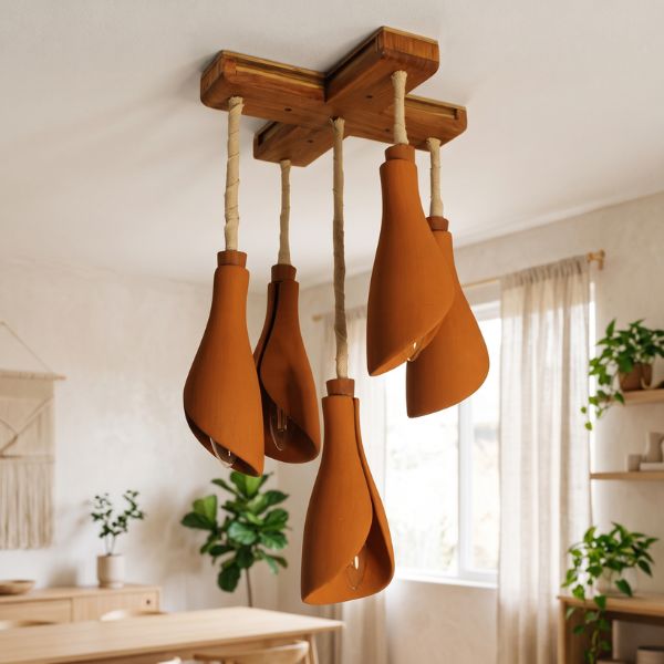 PETAL Chandelier ('Plus' Cluster of 5)