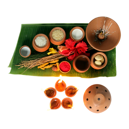 Puja Kit : Assorted Combinations Of Terracotta Products