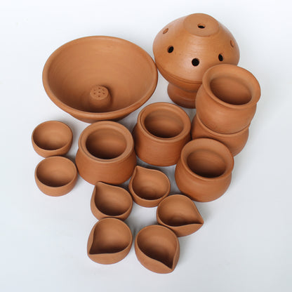 Puja Kit : Assorted Combinations Of Terracotta Products