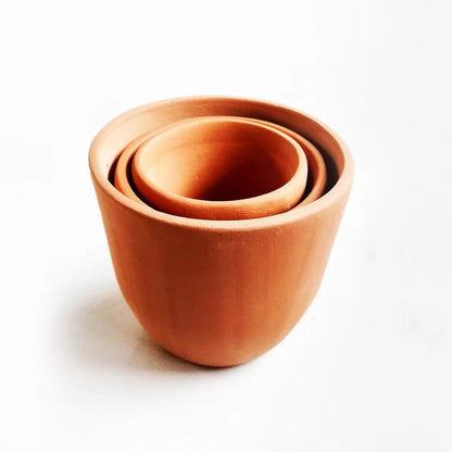 Cone Classic Terracotta Planter : Set Of 3