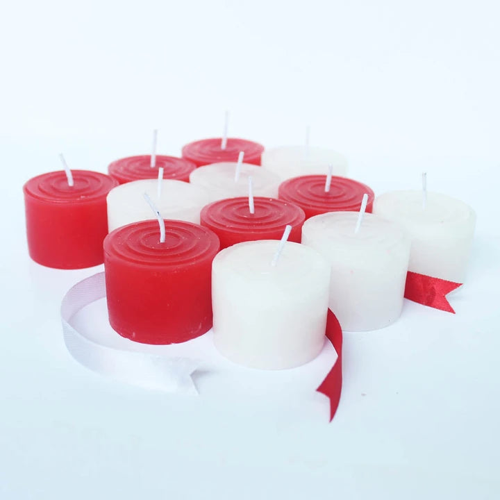 Christmas Special PILLAR Candles 12 Pcs