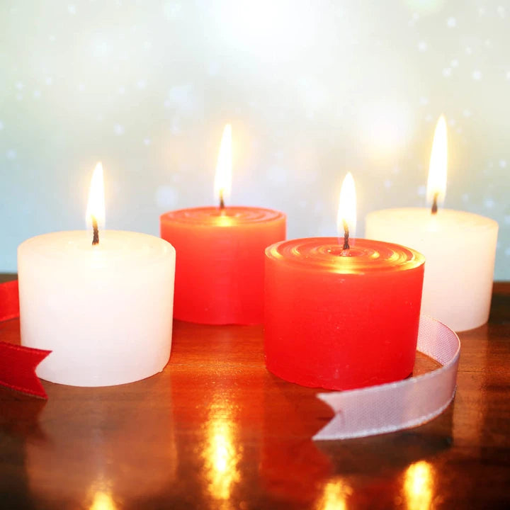 Christmas Special PILLAR Candles 12 Pcs