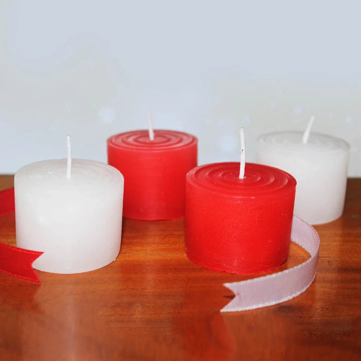 Christmas Special PILLAR Candles 12 Pcs