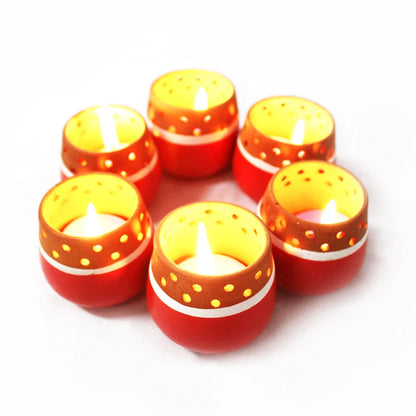 Candle Pod Red – Mini (Set of 6)