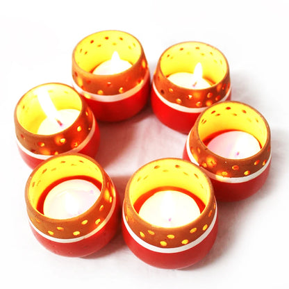Candle Pod Red – Mini (Set of 6)