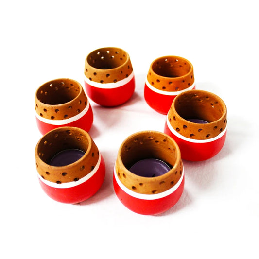Candle Pod Red – Mini (Set of 6)