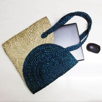 Sabai Grass Shopping Bag Dual Colour : Indigo