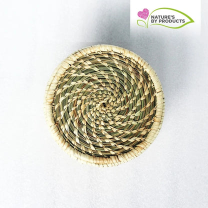 Sabai Grass Round Accessory / Jewellery Box / Trinket
