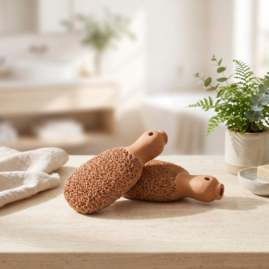 TERRACOTTA SCRUBBER Set Of 2