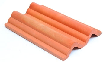 ROYAL CHANNEL Natural Terracotta Architectural Tiles (2 Pieces Sample Pack)