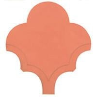 PLAIN FLOWER Natural Terracotta Scalloped Facade Tiles (2 Pieces Sample Pack)