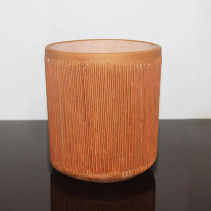 Terracotta Cylindrical Pillow Planter Set of 2