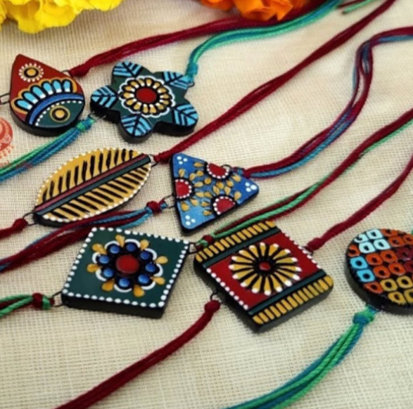 Terracotta Rakhi Set Of 5