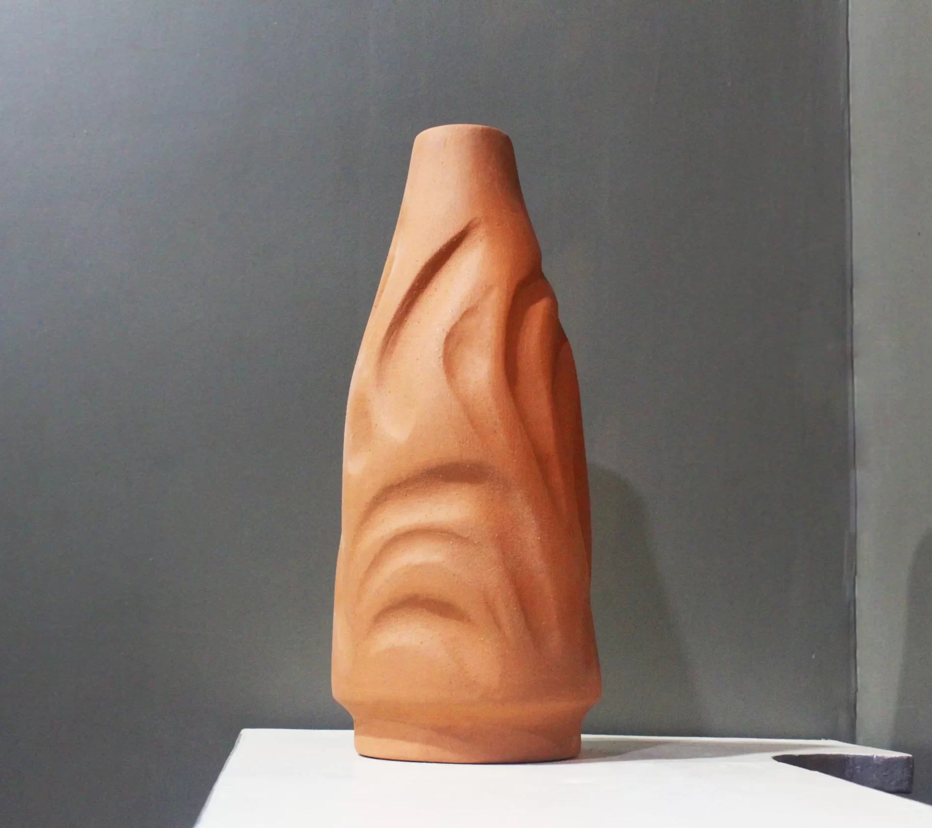 Bot Short Profiled Flower Vase