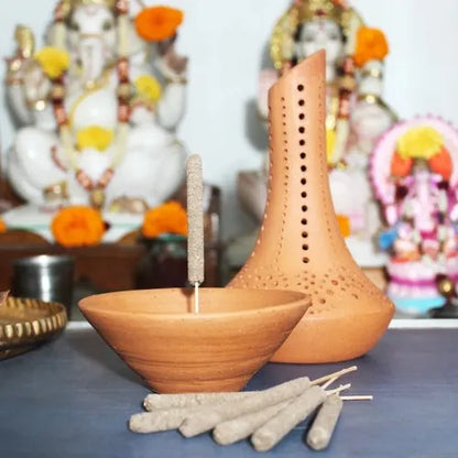 “FOUNTAIN” Incense Stick Stand with Pure Dhuna