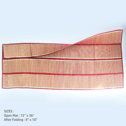 Foldable Mat (Madur) (F0) : Best Natural Carpet like Designed Mat for Indoor