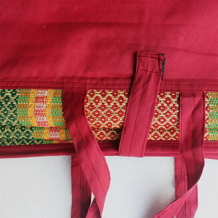 Foldable Mat (Madur) with Handle (FH) : Best Natural Carpet like Designed Mat for Indoor